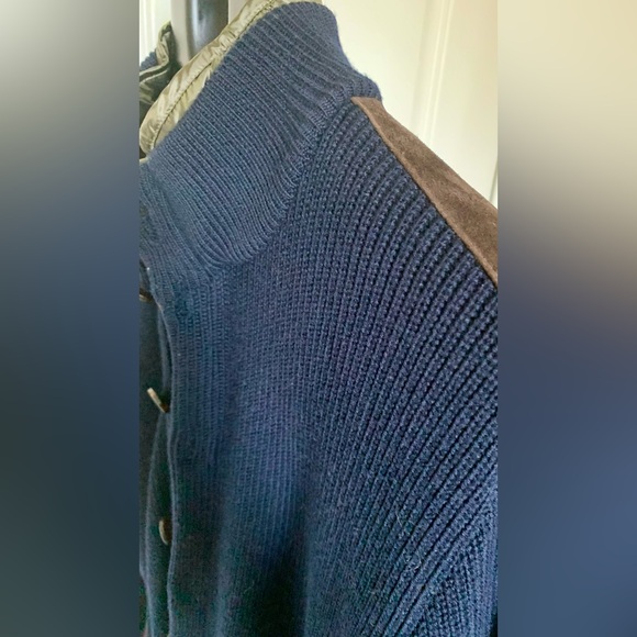 Paul & Shark Yachting Wool / Goatskin Sweater Size L NWT - Picture 9 of 15
